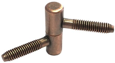 ELLE Meubelinboorpaumelle - Gebronsd Staal - 9x30 Mm - 2 Stuks