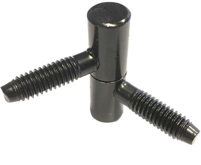 ELLE Meubelinboorpaumelle - Zwart Staal - 35x11 Mm - 2 Stuks