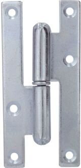 ELLE Paumelle Voor Linksdraaiende Deur - Gegalvaniseerd Staal - 110x50 Mm - 2 Stuks