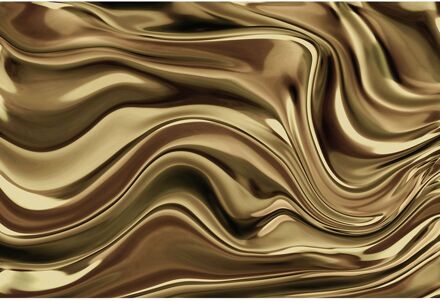 ELLE Vliesbehang Illusie - Goud - 2,70m X 450cm