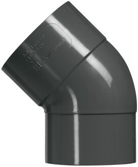 Elleboog Pvc Antraciet 45° 80mm