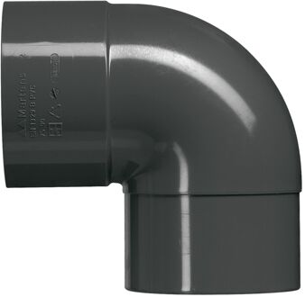 Elleboog Pvc Antraciet 87° 80mm