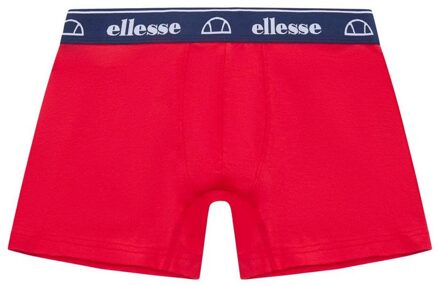 ELLESSE Boxershorts voor heren met lage taille (3-pack) (Rood/Zwaar/Blauw) - XL
