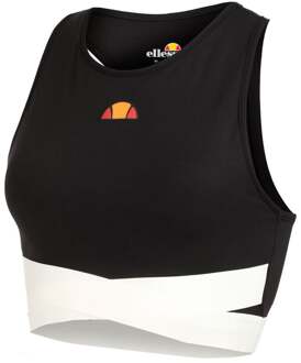 ELLESSE Chroma Crop Hardloopshirt Dames-Zwart - XXS