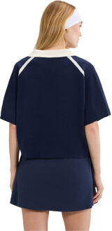 ELLESSE Dames Brunelli Gebreide Polo Shirt (Marineblauw) Navy - EU 36 / UK 8