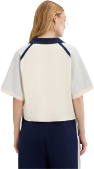 ELLESSE Dames Brunelli Gebreide Poloshirt (Off White) - maat EU 36 / UK 8 Gebroken wit