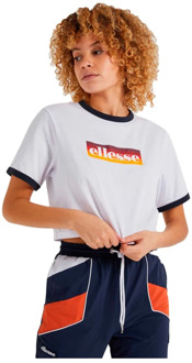 ELLESSE Filide Crop T-shirt Ellesse , White , Dames - Xs,2Xs