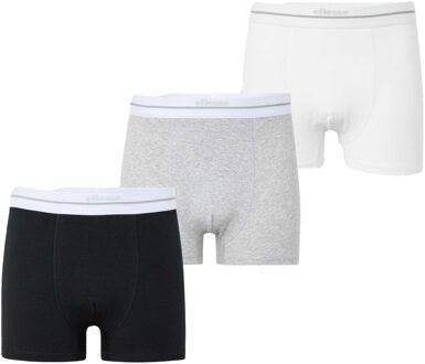 ELLESSE Heren Ambria Boxershort (Verpakking van 3) (Wit/Zwart/Grijs) - maat XS