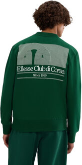 ELLESSE Heren Club Di Corsa Sweatshirt (Donkergroen) - maat M