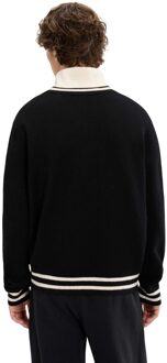 ELLESSE Heren Giocios Gebreid Sweater Top (Zwart) - maat L