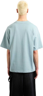 ELLESSE Heren Squadron T-Shirt (Blauwe Mist) - maat M Hemelsblauw