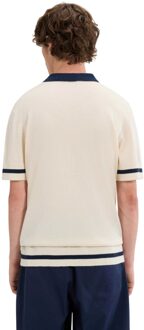 ELLESSE Heren Tuccia Gebreide Poloshirt (Off White) - maat XS Gebroken wit