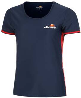 ELLESSE Pierce T-shirt Dames-Donkerblauw,Rood - XS