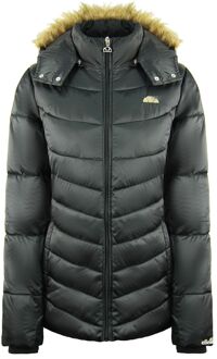 ELLESSE Womens Zwarte Mantel met Capuchon - maat L