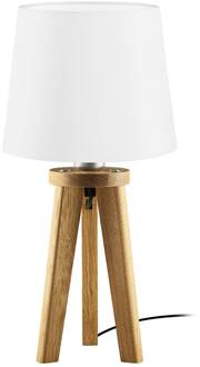 Elli tafellamp, asteiken geolied/wit asteiken geolied, wit