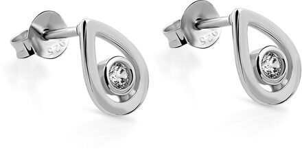 'Ellie' Dames 925 Sterling Zilveren Oorbellen - Zilver ZO-7485