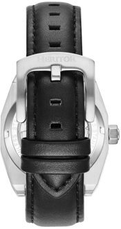 Elliott leren band horloge Wit Zilver