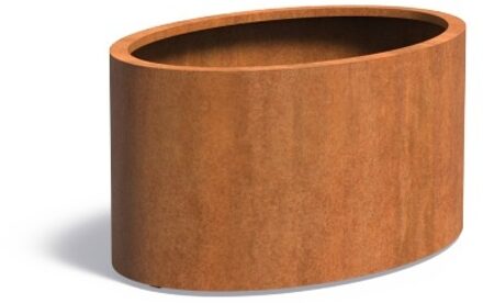 Ellipse cortenstaal 120 x 80 x h.60 cm bloembak