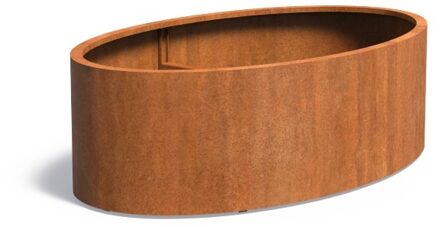 Ellipse cortenstaal 200 x 120 x h.60 cm bloembak