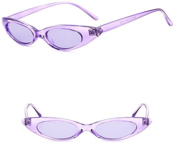 Elliptische Frame Kat Brillen Trend Oceaan Film Zonnebril Druppelvormige Voor Driver Populaire Auto Rijden Bril paars