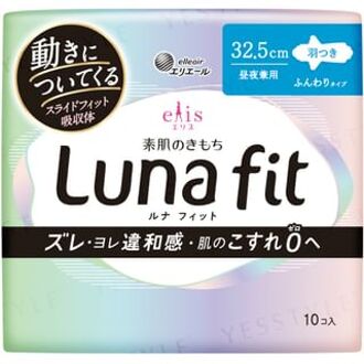 Ellis Luna Fit Day & Night Wing Sanitary Pad 32.5cm 10 pcs