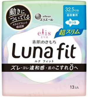 Ellis Luna Fit Sanitary Pad Ultra Slim Day & Night 32.5cm With wings 13 pcs