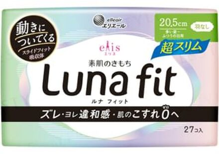 Ellis Luna Fit Sanitary Pad Ultra Slim Heavy Flow During The Day to Normal Days 20.5cm 27 pcs
