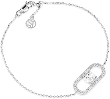 Ellisse Carezza Zilveren Armband Sif Jakobs Jewellery , Gray , Dames - ONE Size