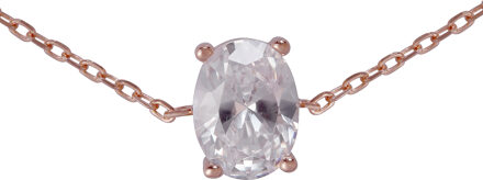 'Elodie' Dames 925 Sterling Zilveren Armband - Roze ZA-7419 Rosé