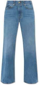 Elodie high-rise jeans met wijde pijpen Ulla Johnson , Blue , Dames - W30,W29,W31,W26,W27