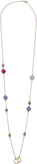 'Eloise' Dames 925 Sterling Zilveren Ketting - Goud ZK-7409/G