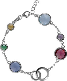 'Eloise' Dames 925 Sterling Zilveren Set: Armband + Ketting - Zilver SET-7409