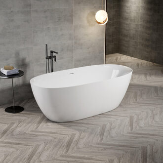 Eloise Vrijstaand bad - 170x80cm - acryl - sifon - glans wit 6126_GW Wit glans