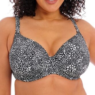Elomi Pebble Cove Underwire Plunge Bikini Top * Actie * Zwart - F 80,F 85,F 90,G 80,G 85,G 90,H 80,H 85