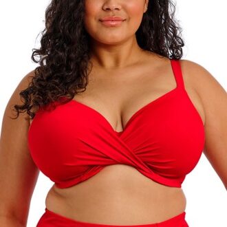 Elomi Plain Sailing Plunge Bikini Top Rood - F 80,F 85,F 90,G 80,G 85,G 90,G 95,H 80,H 85,H 90,H 95,I 80,I 85,I 90,I 95,J 80,J 90,K 90