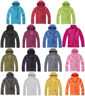 Elos-Outdoor Unisex Fietsen Running Waterdicht Winddicht Jas Regen Jas-Oranje, L