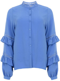 Elotte blouse sp23 20 010 spring blue Blauw - L