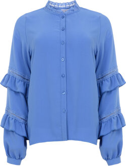 Elotte blouse sp23 20 010 spring blue Blauw - XS