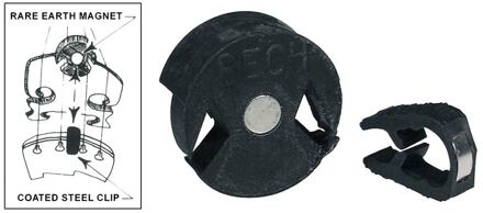 ELS MV-75-RU viool demper viool demper, bech model, rubber met magneet