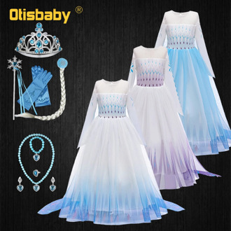 Elsa Dress for Girls Party Infant Christmas Dress Halloween Elsa Costume Child Birthday Girl Princess Dresses Fantasia Infantil