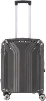Elvaa 4 Wiel Trolley S black handbagage koffer Zwart - H 55 x B 40 x D 20 cm