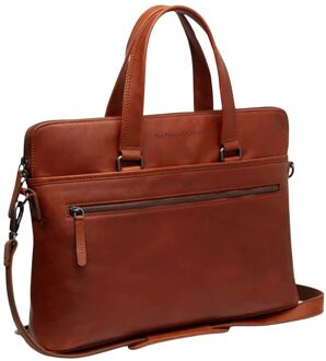 Elvas Laptopbag cognac - H 31 x B 40 x D 8 cm