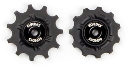 Elvedes Derailleurwieltjes 11 Tanden 9v/10v/11v Zwart 2 Stuks