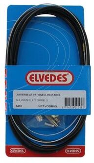 Elvedes Versnellingskabelset Elvedes 1700 / 2250 mm universeel Sturmey Archer verzinkt - zwart (op kaart)
