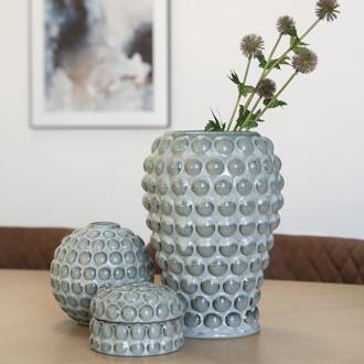 Elvia vaas blauw - Ø 20,5 x 28 cm