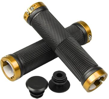 Elyon Stuur Grips Anti-Skid Rubber Fietsen Afsluitbare Handgreep Voor Fiets Mtb Bmx Road Fiets Rubber Stuur goud