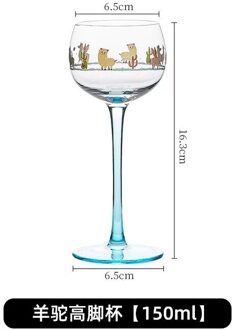 Elzas Stijl Kleine Man Rode Wijn Glas Vintage Goblet Glaswerk Restaurant Bar Leuke Cocktail Zoete Glas 150Ml 1stk