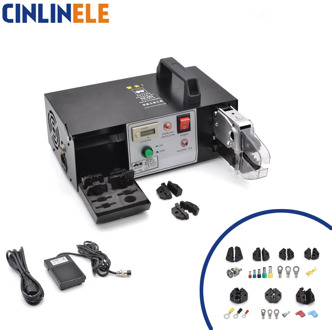 EM-6B2 Electrical Type Terminal Crimping Machine Tools Crimp Variety Of Terminals Equipped with 7 crimping dies ferramentas