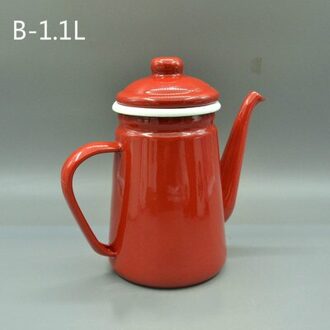 Emaille Koffiepot, Emaille Water Pot, Email Wijn Pot. Scandinavische Stijl. B -1.1L