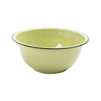 Emaille Kom Verdikte Nostalgische Groene Salade Pasta Soep Wastafel Diner Kom Decoratie Ambachten Kommen groen 22cm